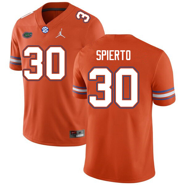 Men #30 Taylor Spierto Florida Gators College Football Jerseys Sale-Orange